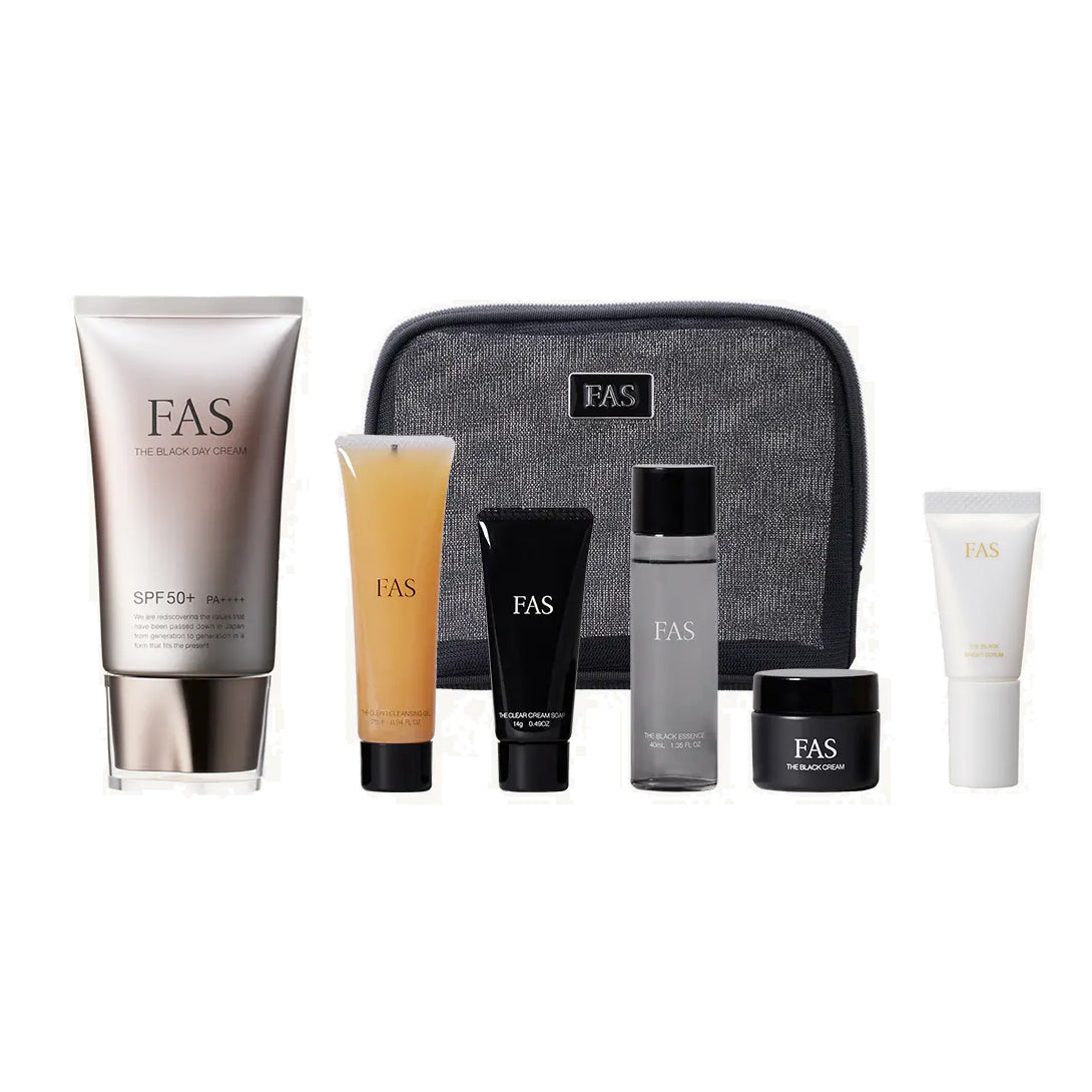 FAS THE BLACK ESSENCE & CREAM セット FAS THE BLACK ESSENCE & DAY