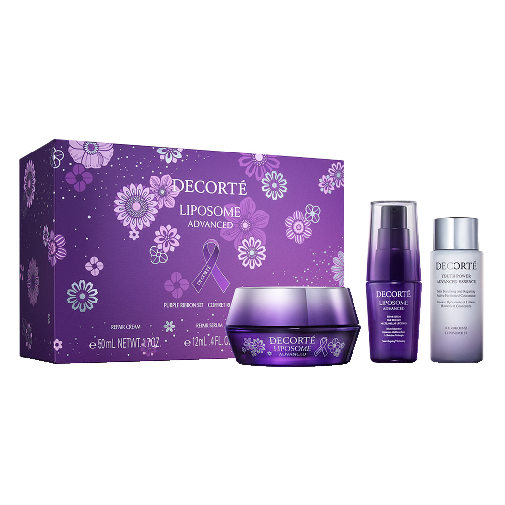 DECORTÉ Liposome Advanced Repair Cream Purple Ribbon Set 2025 Limited Edition