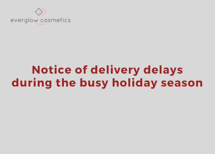 Notice of delivery delays