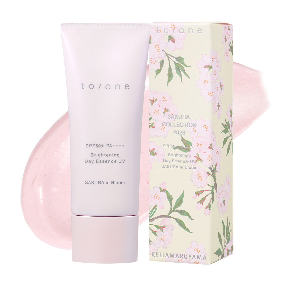 to/one×KEITA MARUYAMA Brightening Day Essence UV Sakura in Bloom Limited Edition