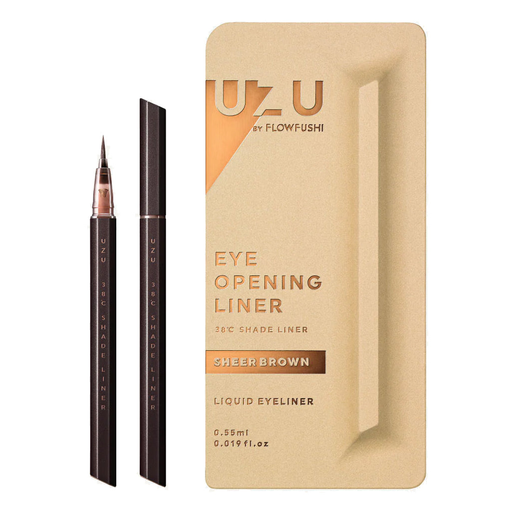 UZU BY FLOWFUSHI 38℃ Shade Liner Sheer Brown Limited Edition